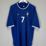 2000/01 BRAZIL RONALDINHO 9 AWAY SHIRT (XL) NIKE - Cult Kits - XL - Buy Vintage Football Shirts, Authentic Retro Football Shirts For Sale, Classic Football Shirts & Soccer Jersey