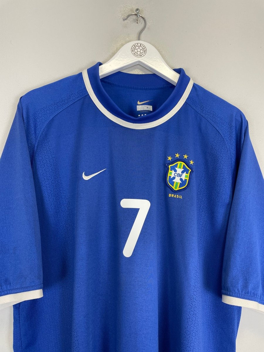 2000/01 BRAZIL RONALDINHO 9 AWAY SHIRT (XL) NIKE - Cult Kits - XL - Buy Vintage Football Shirts, Authentic Retro Football Shirts For Sale, Classic Football Shirts & Soccer Jersey