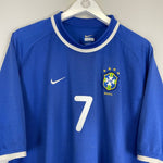 2000/01 BRAZIL RONALDINHO 9 AWAY SHIRT (XL) NIKE - Cult Kits - XL - Buy Vintage Football Shirts, Authentic Retro Football Shirts For Sale, Classic Football Shirts & Soccer Jersey