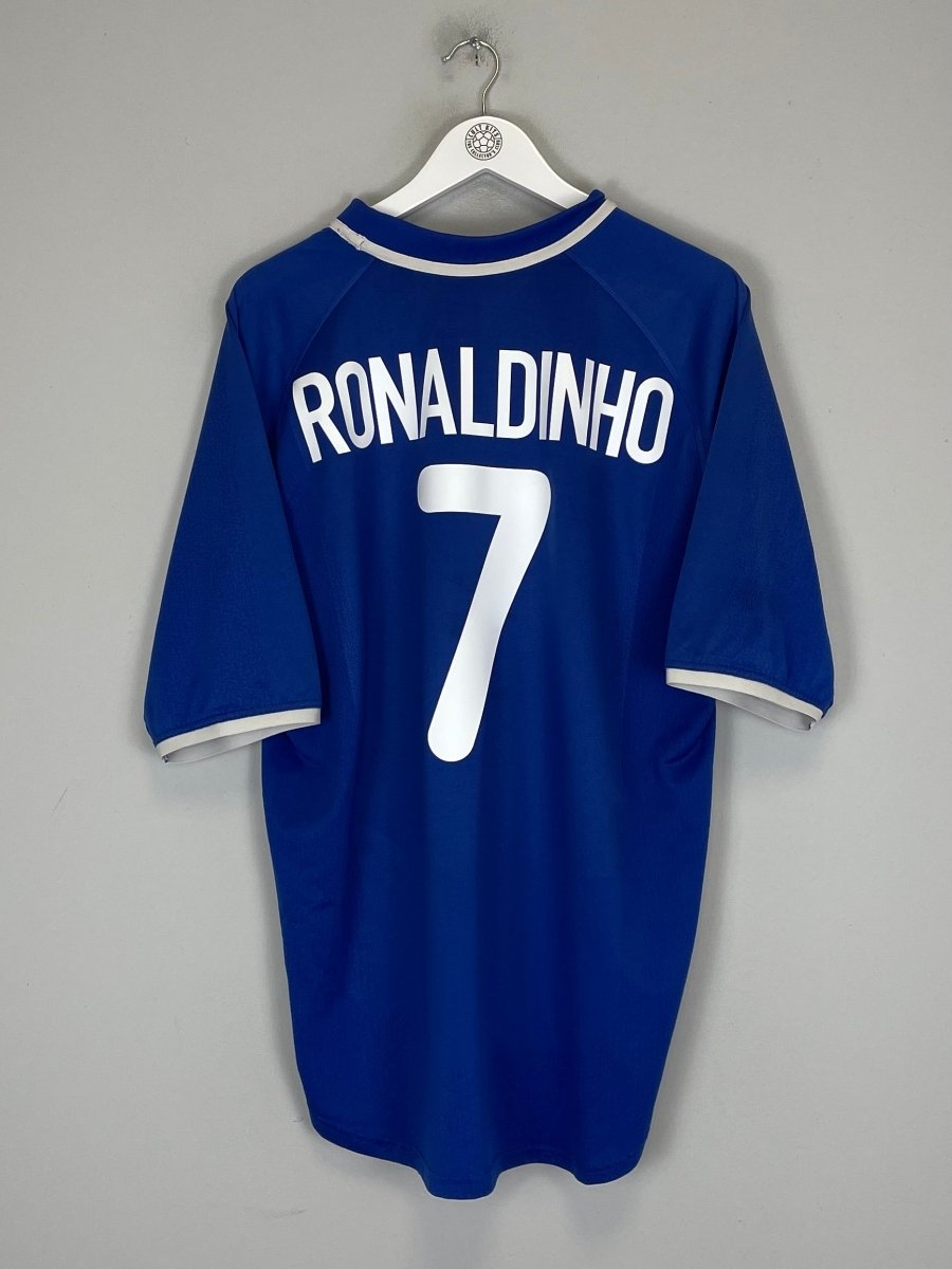 2000/01 BRAZIL RONALDINHO 9 AWAY SHIRT (XL) NIKE - Cult Kits - XL - Buy Vintage Football Shirts, Authentic Retro Football Shirts For Sale, Classic Football Shirts & Soccer Jersey