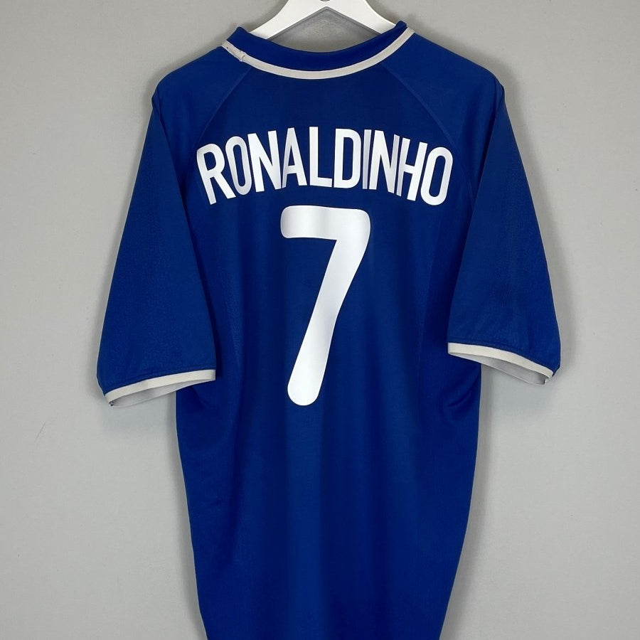 2000/01 BRAZIL RONALDINHO 9 AWAY SHIRT (XL) NIKE - Cult Kits - XL - Buy Vintage Football Shirts, Authentic Retro Football Shirts For Sale, Classic Football Shirts & Soccer Jersey