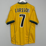 Shop 2000/01 CELTIC LARSSON #7 AWAY SHIRT (L) UMBRO, classic football shirts, vintage football shirts & retro soccer jerseys at Cult Kits