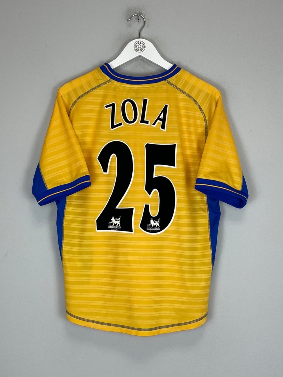 2000/01 CHELSEA ZOLA 25 AWAY SHIRT (M) UMBRO - Cult Kits - Medium - Buy Vintage Football Shirts, Authentic Retro Football Shirts For Sale, Classic Football Shirts & Soccer Jersey