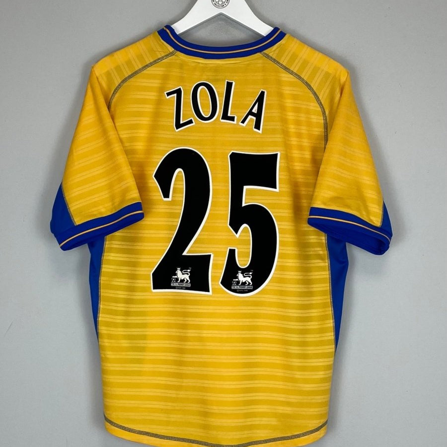 2000/01 CHELSEA ZOLA 25 AWAY SHIRT (M) UMBRO - Cult Kits - Medium - Buy Vintage Football Shirts, Authentic Retro Football Shirts For Sale, Classic Football Shirts & Soccer Jersey
