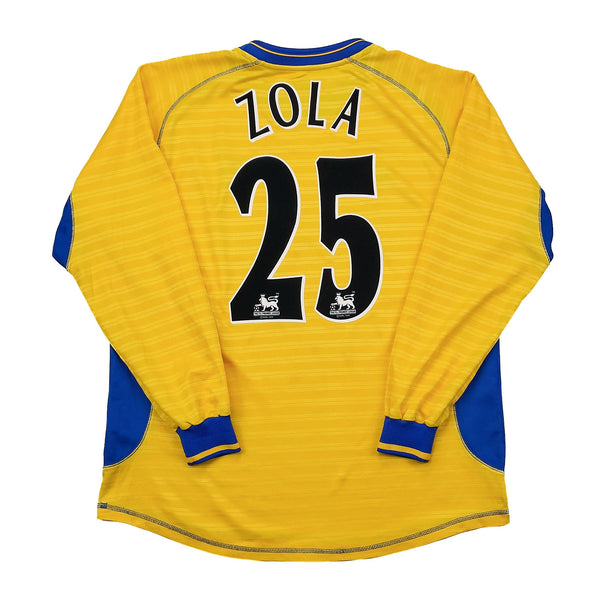 2000/01 Chelsea Zola #25 L/S Away Shirt (L) Umbro – Cult Kits
