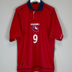 2000/01 CHILE ZAMORANO 9 HOME SHIRT (L) UMBRO - Cult Kits - Large - Buy Vintage Football Shirts, Authentic Retro Football Shirts For Sale, Classic Football Shirts & Soccer Jersey