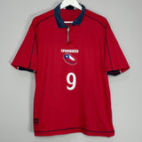 Shop 2000/01 CHILE ZAMORANO #9 HOME SHIRT (XL) UMBRO, classic football shirts, vintage football shirts & retro soccer jerseys at Cult Kits