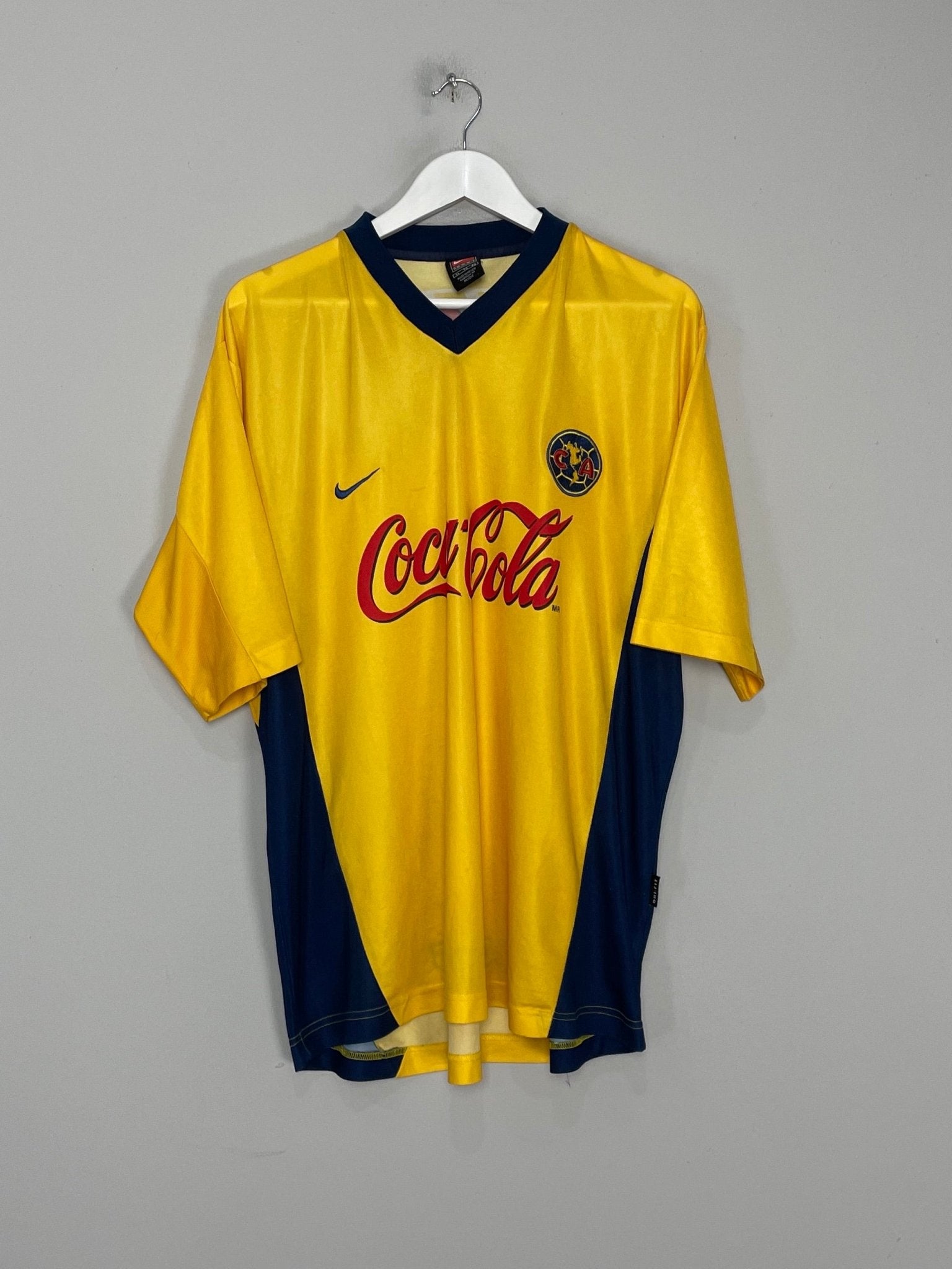 Shop 2000/01 CLUB AMERICA HOME SHIRT (XL) NIKE, classic football shirts, vintage football shirts & retro soccer jerseys at Cult Kits