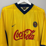 Shop 2000/01 CLUB AMERICA HOME SHIRT (XL) NIKE, classic football shirts, vintage football shirts & retro soccer jerseys at Cult Kits