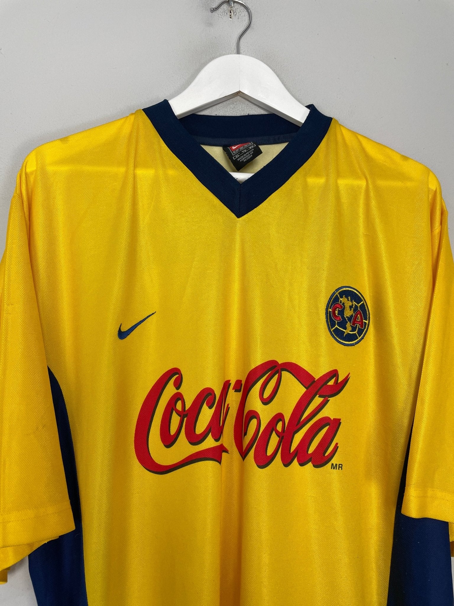 Shop 2000/01 CLUB AMERICA HOME SHIRT (XL) NIKE, classic football shirts, vintage football shirts & retro soccer jerseys at Cult Kits