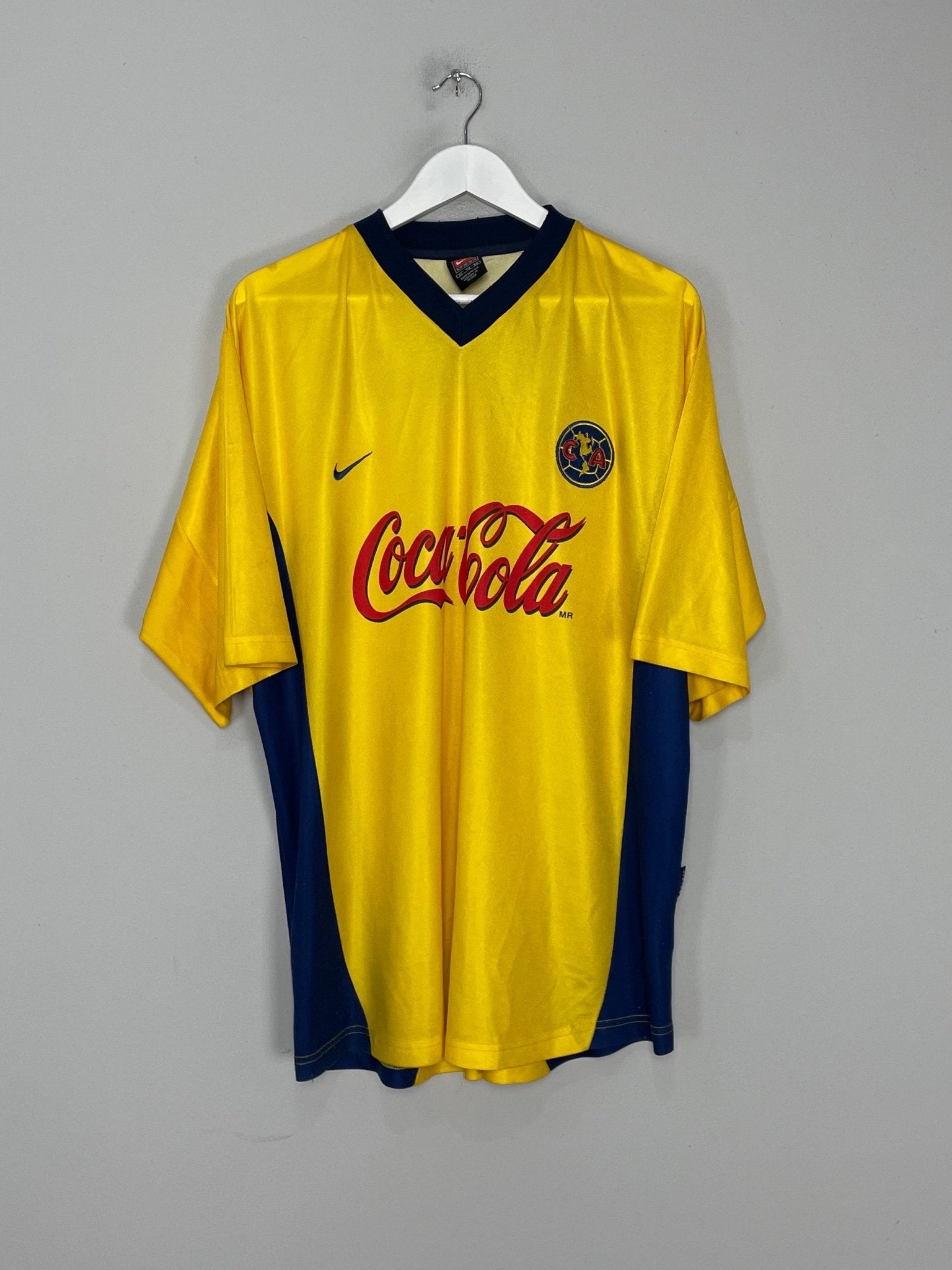 Shop 2000/01 CLUB AMERICA HOME SHIRT (XL) NIKE, classic football shirts, vintage football shirts & retro soccer jerseys at Cult Kits