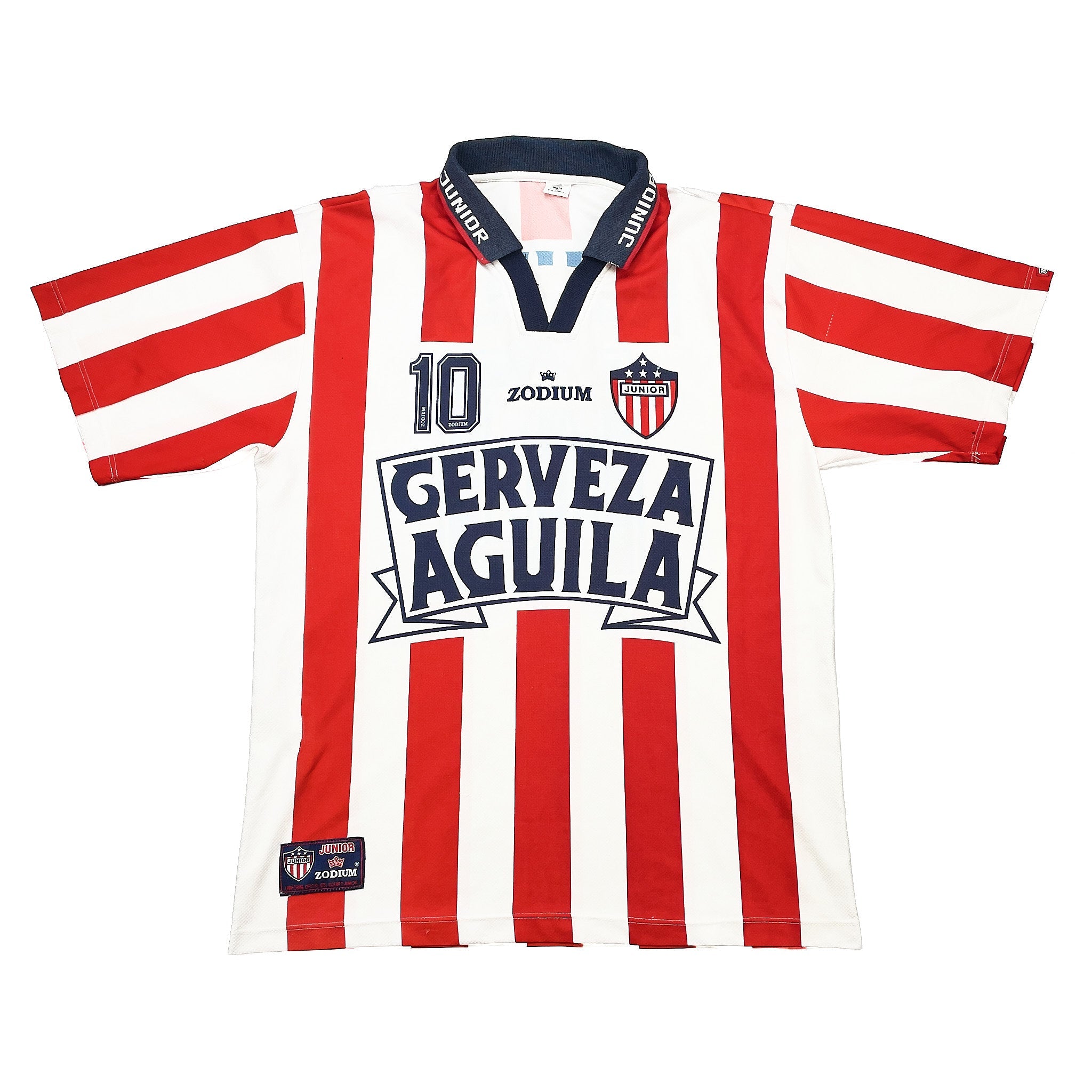 Buy 2000/01 Club Juniors 10 Home Shirt (XL) Zodium ~ Free worldwide shipping available ~ Authentic Vintage Football Shirts from Cult Kits