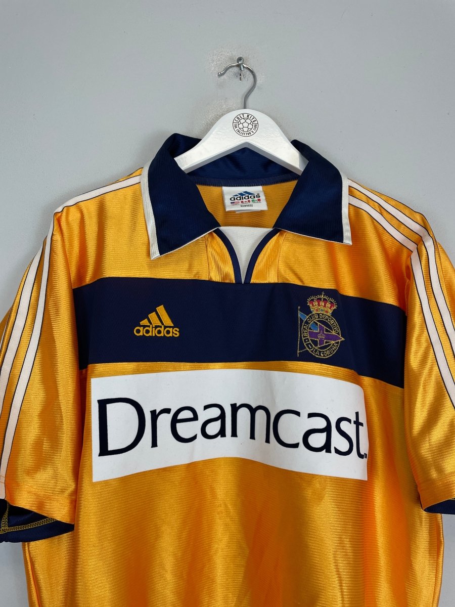 2000/01 DEPORTIVO LA CORUNA AWAY SHIRT (L) ADIDAS - Cult Kits - Large - Buy Vintage Football Shirts, Authentic Retro Football Shirts For Sale, Classic Football Shirts & Soccer Jersey