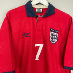 Shop 2000/01 ENGLAND BECKHAM #7 *BNWT* HOME SHIRT (L) UMBRO, classic football shirts, vintage football shirts & retro soccer jerseys at Cult Kits