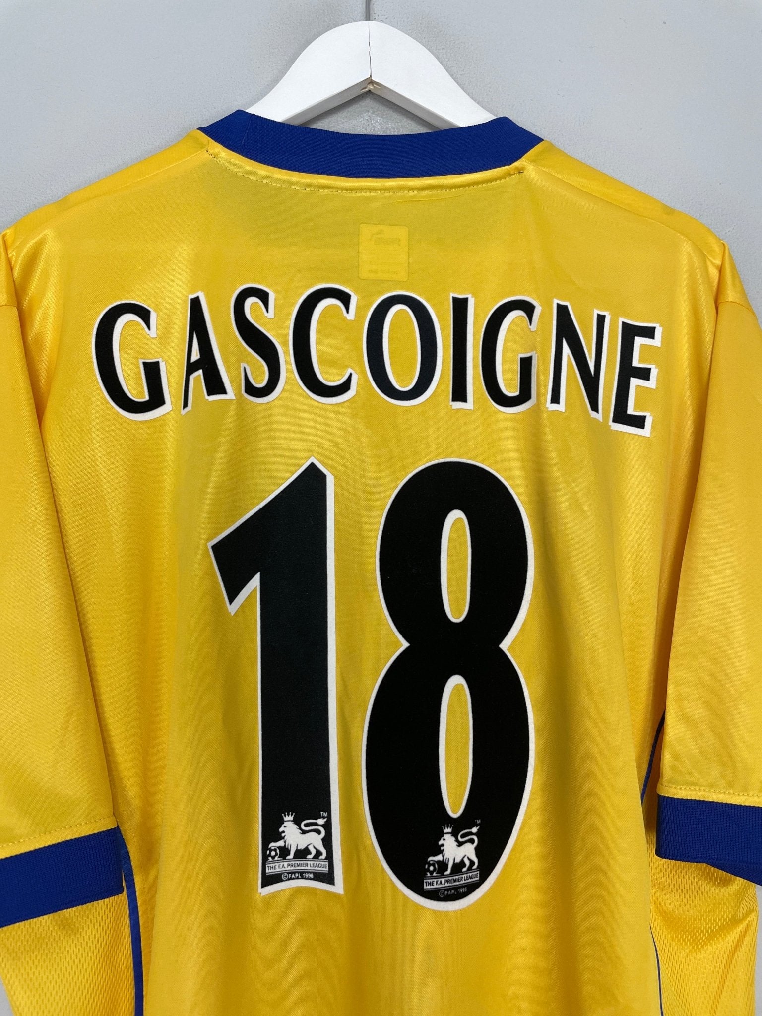 Shop 2000/01 EVERTON GASCOIGNE #18 AWAY SHIRT (XL) PUMA, classic football shirts, vintage football shirts & retro soccer jerseys at Cult Kits
