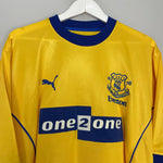 Shop 2000/01 EVERTON GASCOIGNE #18 AWAY SHIRT (XL) PUMA, classic football shirts, vintage football shirts & retro soccer jerseys at Cult Kits