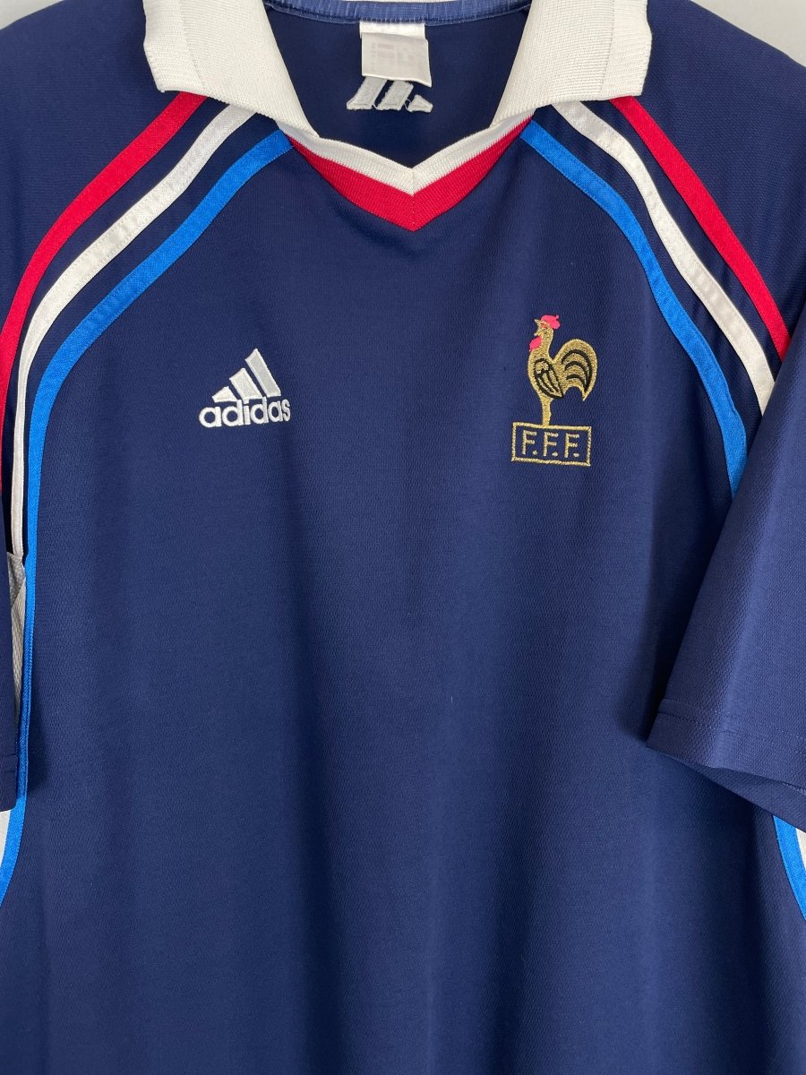 2000/01 FRANCE TRAINING SHIRT (XL) ADIDAS - Cult Kits - XL - Buy Vintage Football Shirts, Authentic Retro Football Shirts For Sale, Classic Football Shirts & Soccer Jersey
