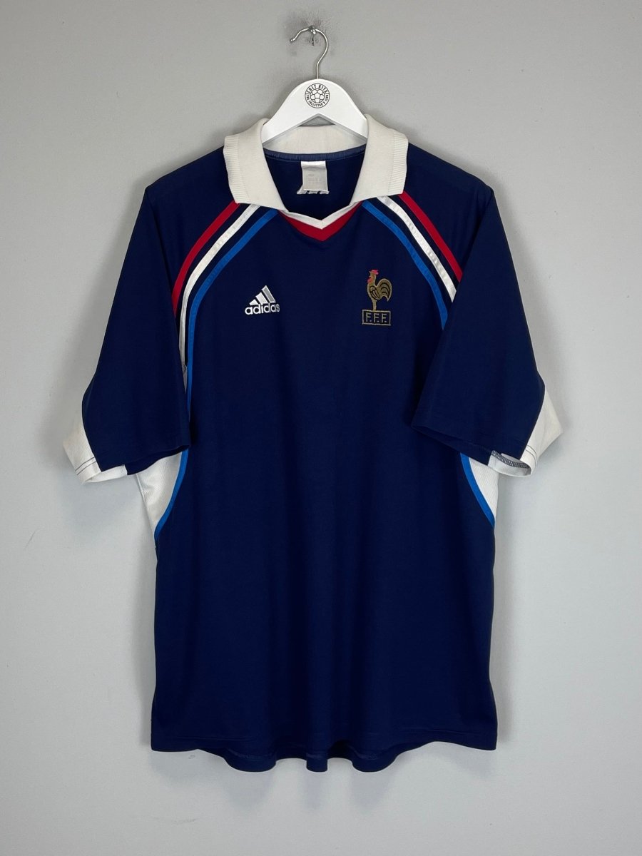 2000/01 FRANCE TRAINING SHIRT (XL) ADIDAS - Cult Kits - XL - Buy Vintage Football Shirts, Authentic Retro Football Shirts For Sale, Classic Football Shirts & Soccer Jersey