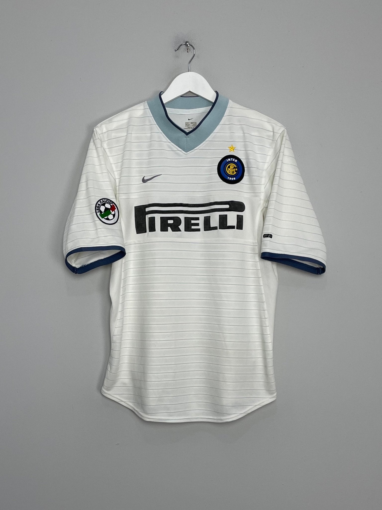 Shop 2000/01 INTER MILAN RONALDO #9 AWAY SHIRT (M) NIKE, classic football shirts, vintage football shirts & retro soccer jerseys at Cult Kits