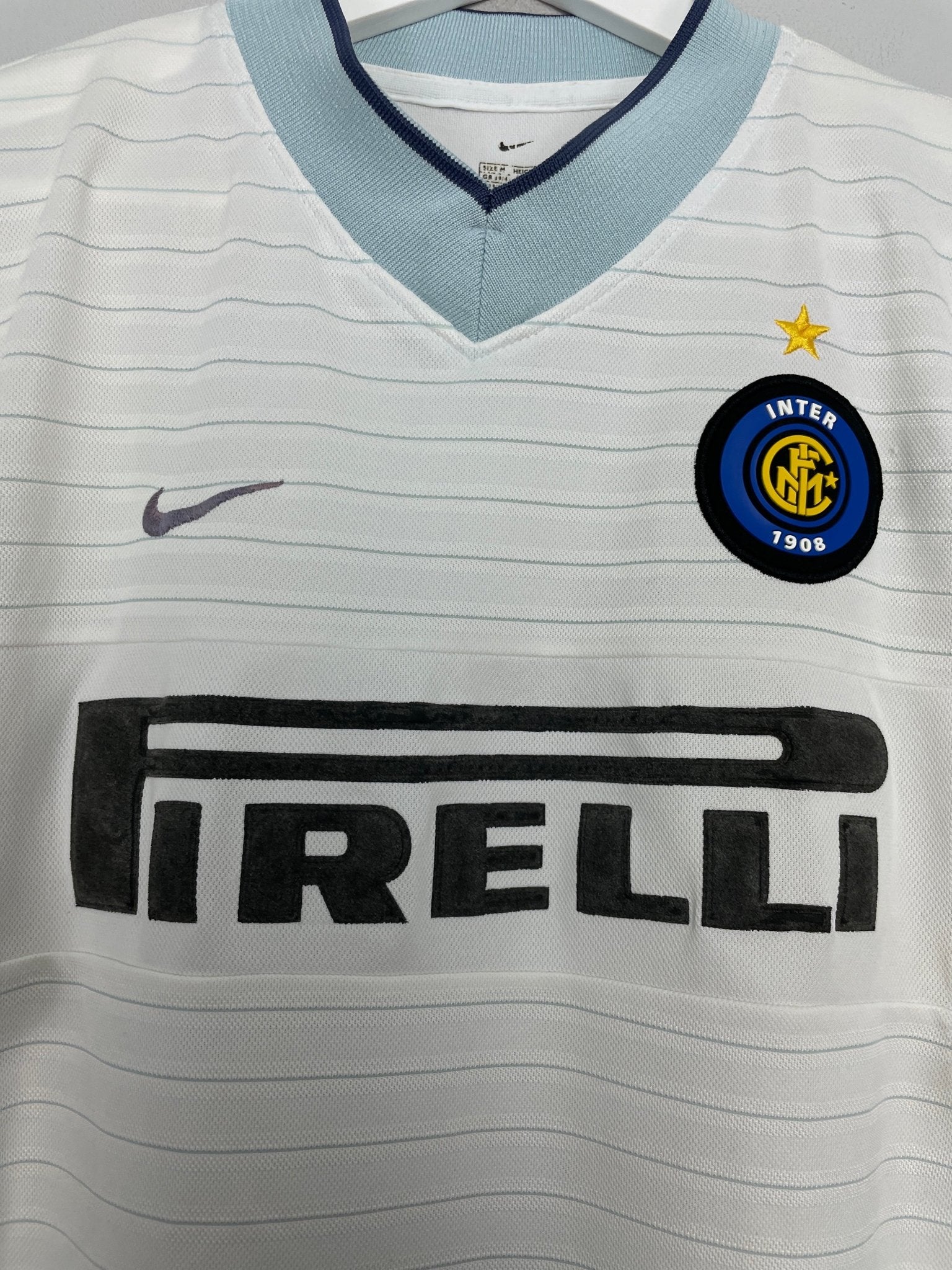 Shop 2000/01 INTER MILAN RONALDO #9 AWAY SHIRT (M) NIKE, classic football shirts, vintage football shirts & retro soccer jerseys at Cult Kits
