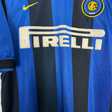 Shop 2000/01 INTER MILAN RONALDO #9 HOME SHIRT (M) NIKE, classic football shirts, vintage football shirts & retro soccer jerseys at Cult Kits