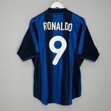 Shop 2000/01 INTER MILAN RONALDO #9 HOME SHIRT (M) NIKE, classic football shirts, vintage football shirts & retro soccer jerseys at Cult Kits