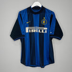 Shop 2000/01 INTER MILAN RONALDO #9 HOME SHIRT (M) NIKE, classic football shirts, vintage football shirts & retro soccer jerseys at Cult Kits