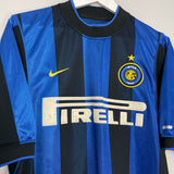 Shop 2000/01 INTER MILAN RONALDO #9 HOME SHIRT (M) NIKE, classic football shirts, vintage football shirts & retro soccer jerseys at Cult Kits