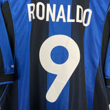 Shop 2000/01 INTER MILAN RONALDO #9 HOME SHIRT (M) NIKE, classic football shirts, vintage football shirts & retro soccer jerseys at Cult Kits
