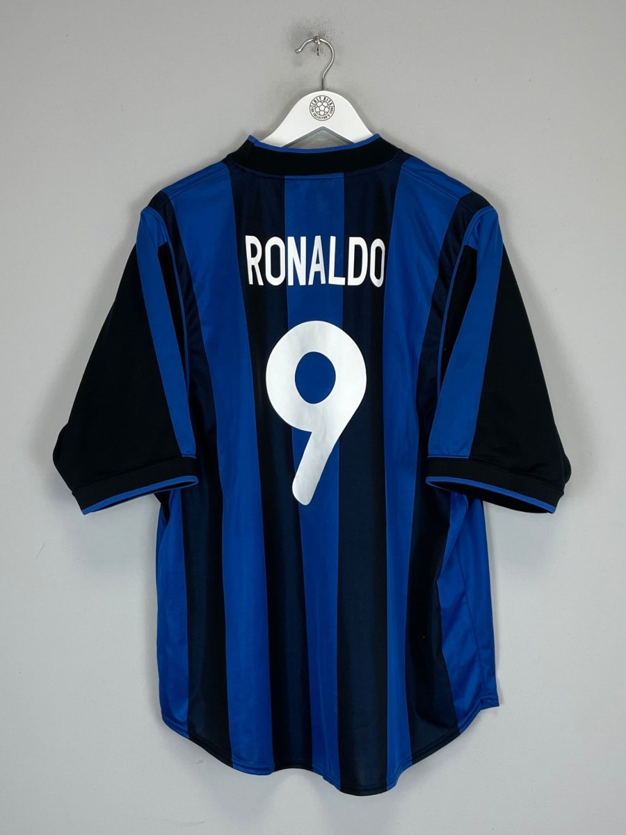 2000/01 INTER MILAN RONALDO 9 HOME SHIRT (XL) NIKE - Cult Kits - XL - Buy Vintage Football Shirts, Authentic Retro Football Shirts For Sale, Classic Football Shirts & Soccer Jersey