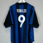 2000/01 INTER MILAN RONALDO 9 HOME SHIRT (XL) NIKE - Cult Kits - XL - Buy Vintage Football Shirts, Authentic Retro Football Shirts For Sale, Classic Football Shirts & Soccer Jersey