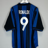 2000/01 INTER MILAN RONALDO 9 HOME SHIRT (XL) NIKE - Cult Kits - XL - Buy Vintage Football Shirts, Authentic Retro Football Shirts For Sale, Classic Football Shirts & Soccer Jersey