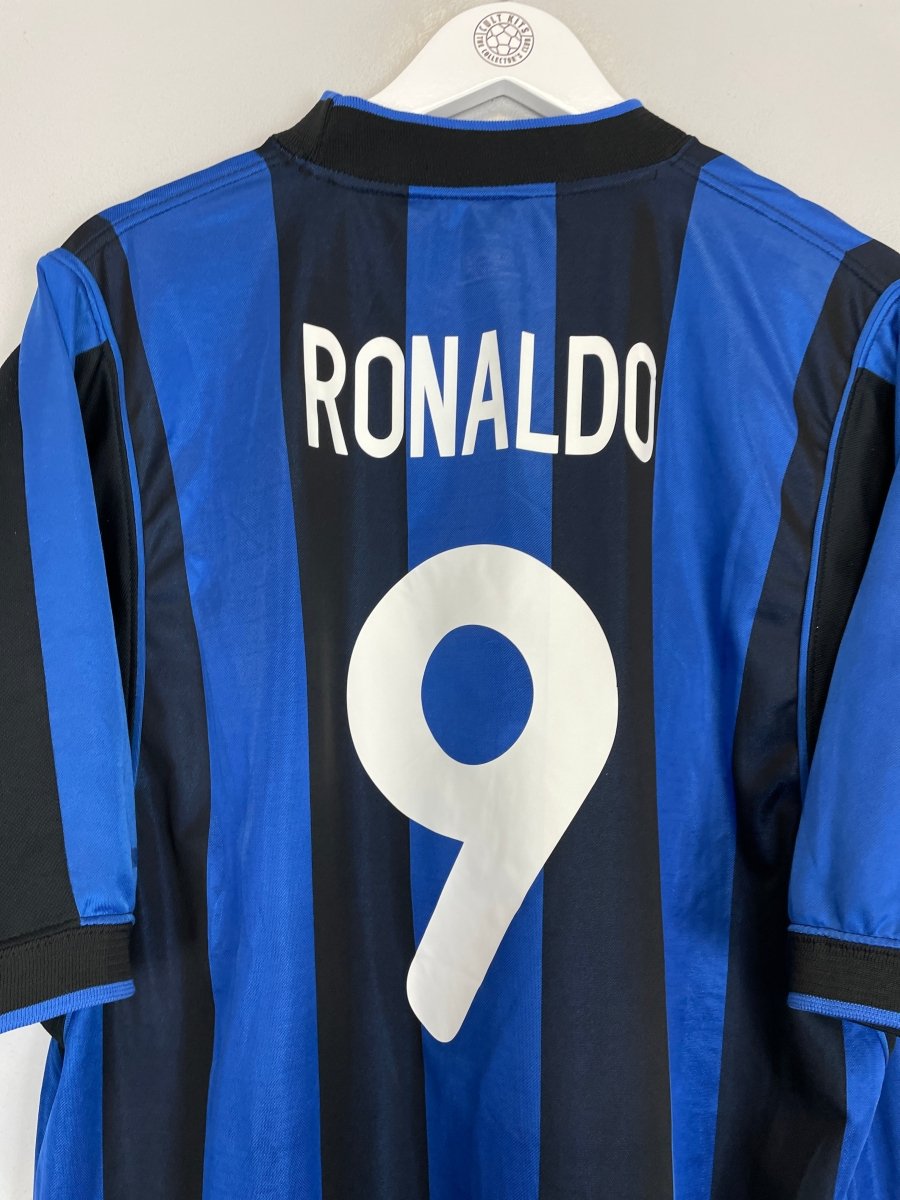 2000/01 INTER MILAN RONALDO 9 HOME SHIRT (XL) NIKE - Cult Kits - XL - Buy Vintage Football Shirts, Authentic Retro Football Shirts For Sale, Classic Football Shirts & Soccer Jersey