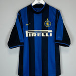 2000/01 INTER MILAN RONALDO 9 HOME SHIRT (XL) NIKE - Cult Kits - XL - Buy Vintage Football Shirts, Authentic Retro Football Shirts For Sale, Classic Football Shirts & Soccer Jersey