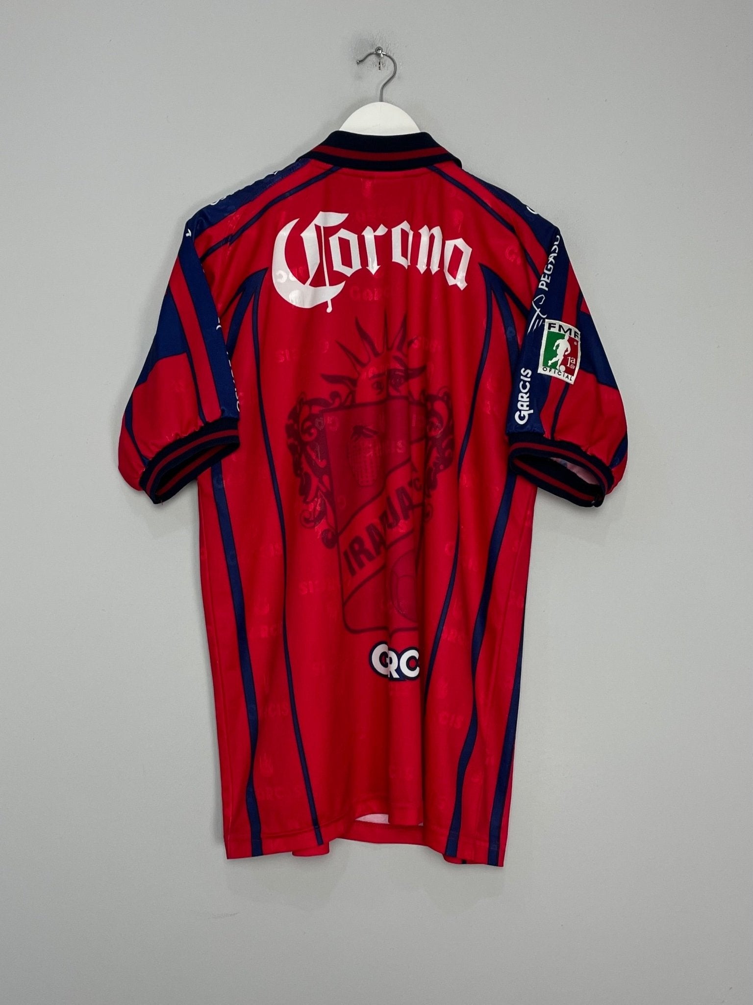 Shop 2000/01 IRAPUATO HOME SHIRT (XL) GARCIS, classic football shirts, vintage football shirts & retro soccer jerseys at Cult Kits