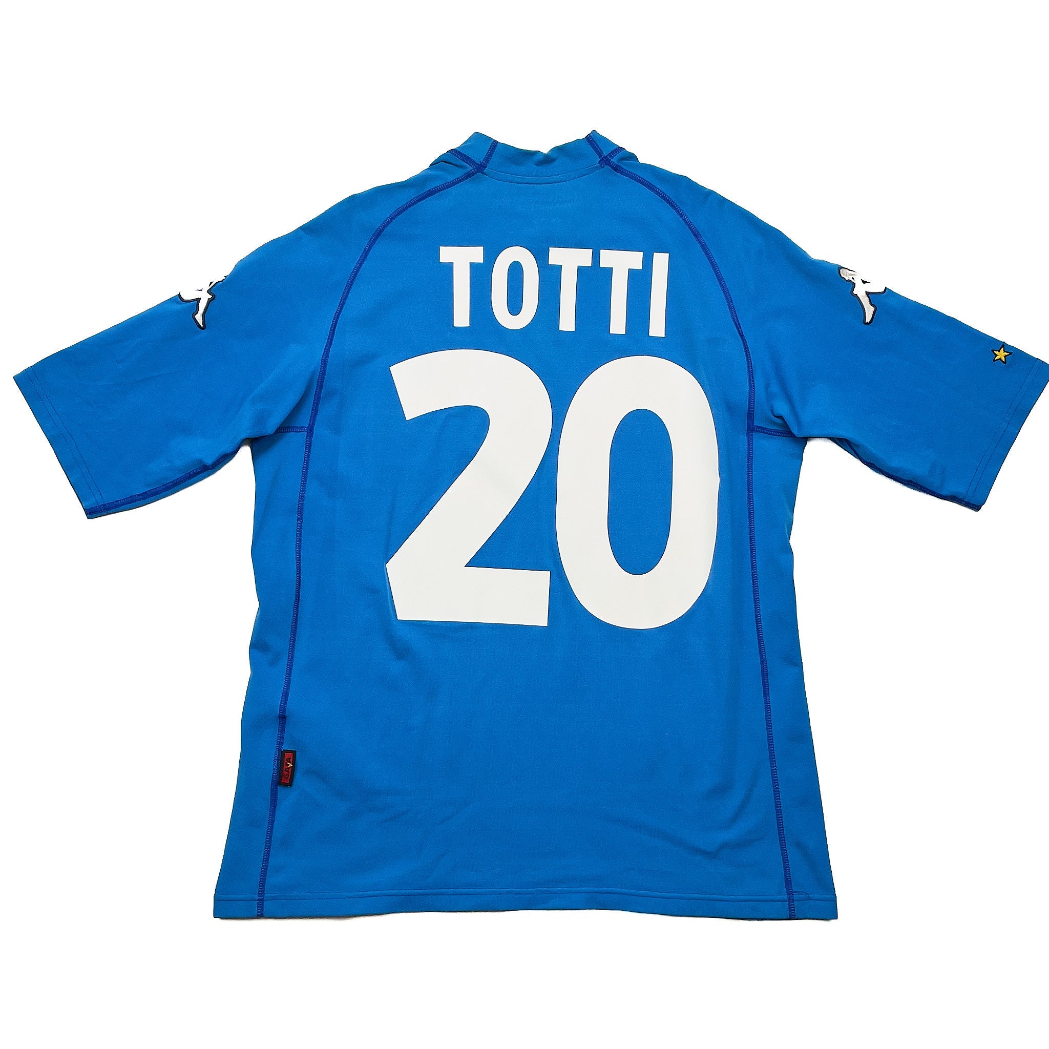 Buy 2000/01 Italy Totti 20 Home Shirt (L) Kappa ~ Free worldwide shipping ~ Authentic Vintage Football Shirts from Cult Kits