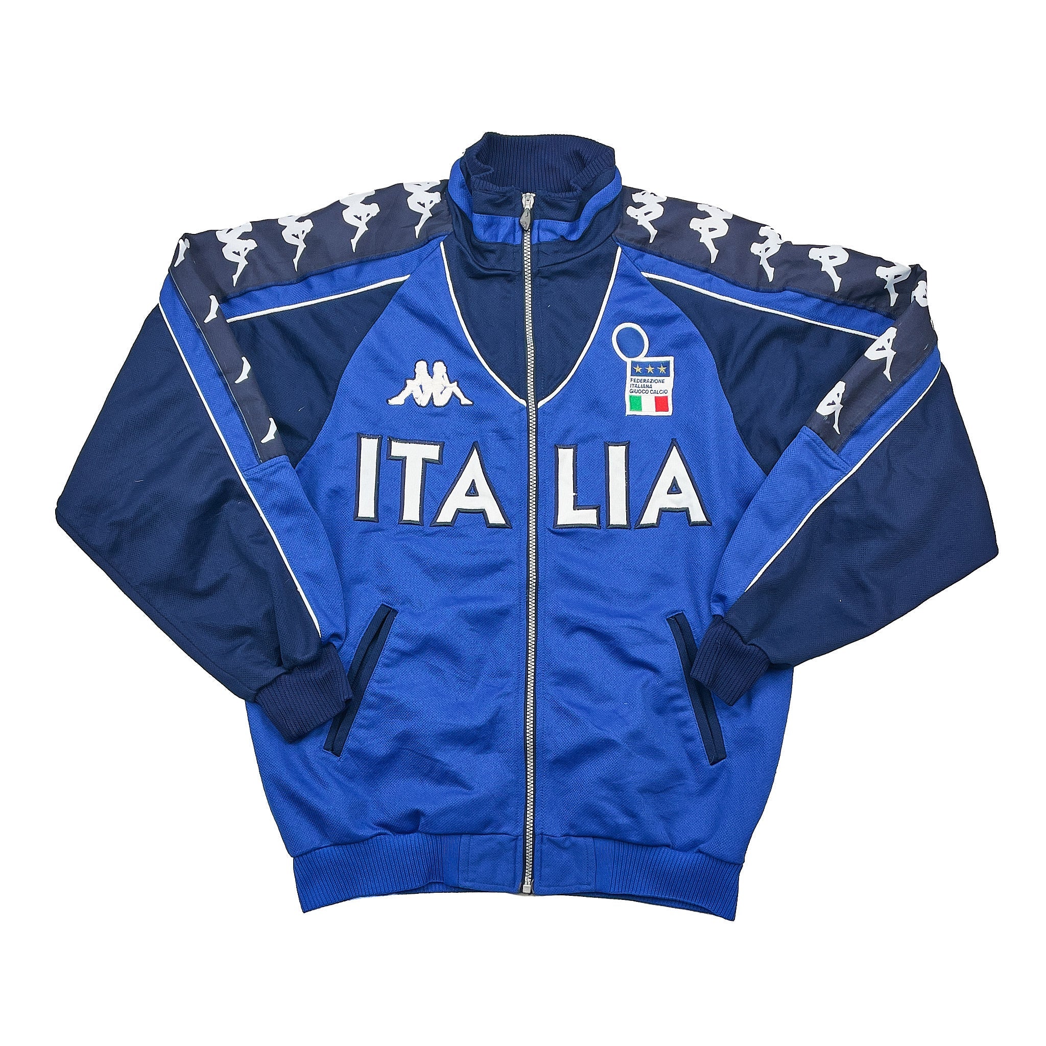 Buy 2000/01 Italy Track Jacket (L) Kappa ~ Free worldwide shipping available ~ Authentic Vintage Football Shirts from Cult Kits