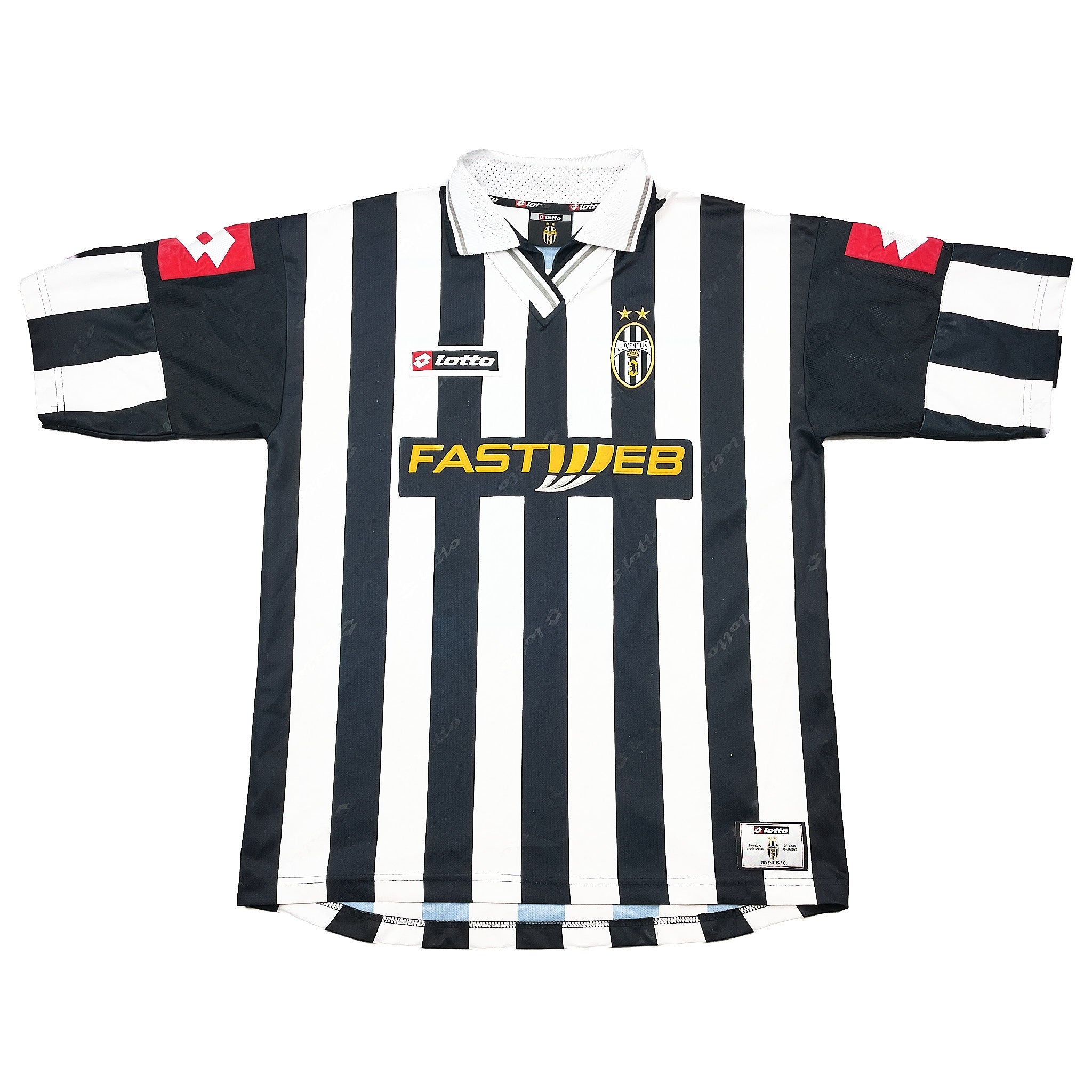 Buy 2000/01 Juventus Del Piero 10 Home Shirt (XL) Lotto ~ Free worldwide shipping available ~ Authentic Vintage Football Shirts from Cult Kits
