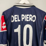 Shop 2000/01 JUVENTUS DEL PIERO #10 THIRD SHIRT (L) LOTTO, classic football shirts, vintage football shirts & retro soccer jerseys at Cult Kits