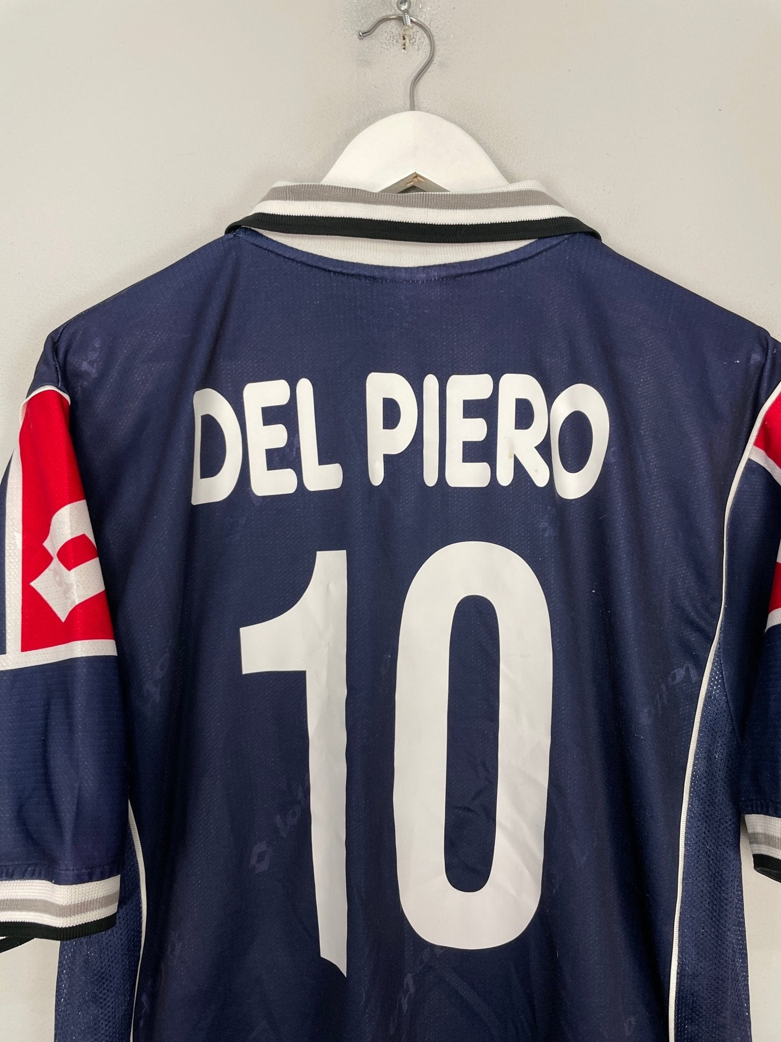 Shop 2000/01 JUVENTUS DEL PIERO #10 THIRD SHIRT (L) LOTTO, classic football shirts, vintage football shirts & retro soccer jerseys at Cult Kits