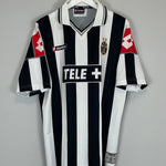 2000/01 JUVENTUS HYUGA 18 HOME SHIRT (XL) LOTTO - Cult Kits - XL - Buy Vintage Football Shirts, Authentic Retro Football Shirts For Sale, Classic Football Shirts & Soccer Jersey