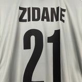 Shop 2000/01 JUVENTUS ZIDANE #21 AWAY SHIRT (L) LOTTO, classic football shirts, vintage football shirts & retro soccer jerseys at Cult Kits