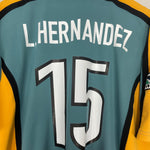 Shop 2000/01 LA GALAXY L.HERNANDEZ #15 HOME SHIRT (L) NIKE, classic football shirts, vintage football shirts & retro soccer jerseys at Cult Kits