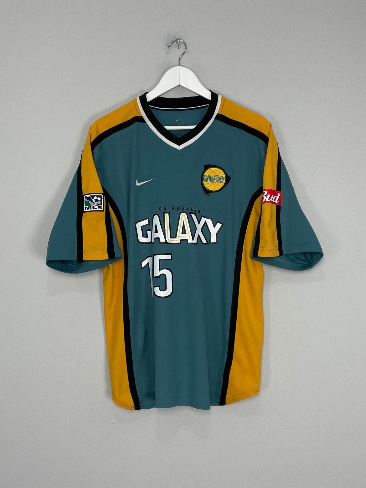 Shop 2000/01 LA GALAXY L.HERNANDEZ #15 HOME SHIRT (L) NIKE, classic football shirts, vintage football shirts & retro soccer jerseys at Cult Kits