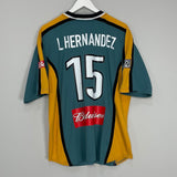 Shop 2000/01 LA GALAXY L.HERNANDEZ #15 HOME SHIRT (L) NIKE, classic football shirts, vintage football shirts & retro soccer jerseys at Cult Kits
