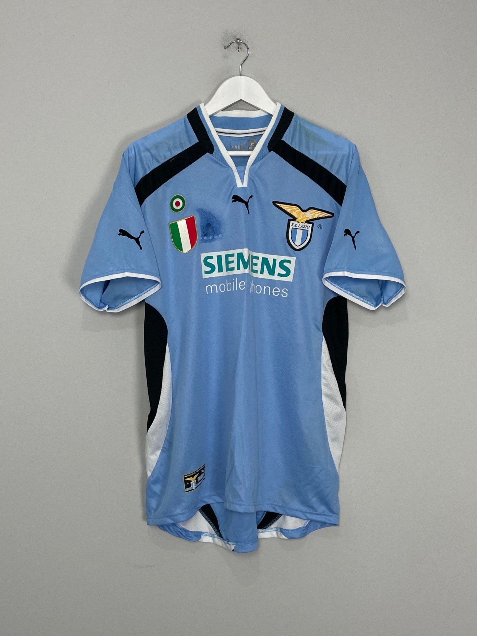 Shop 2000/01 LAZIO HOME SHIRT (XL) PUMA, classic football shirts, vintage football shirts & retro soccer jerseys at Cult Kits