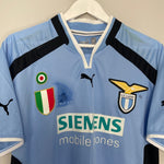 Shop 2000/01 LAZIO HOME SHIRT (XL) PUMA, classic football shirts, vintage football shirts & retro soccer jerseys at Cult Kits