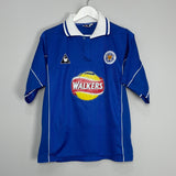 Shop 2000/01 LEICESTER CITY #5 HOME SHIRT (M) LE COQ, classic football shirts, vintage football shirts & retro soccer jerseys at Cult Kits