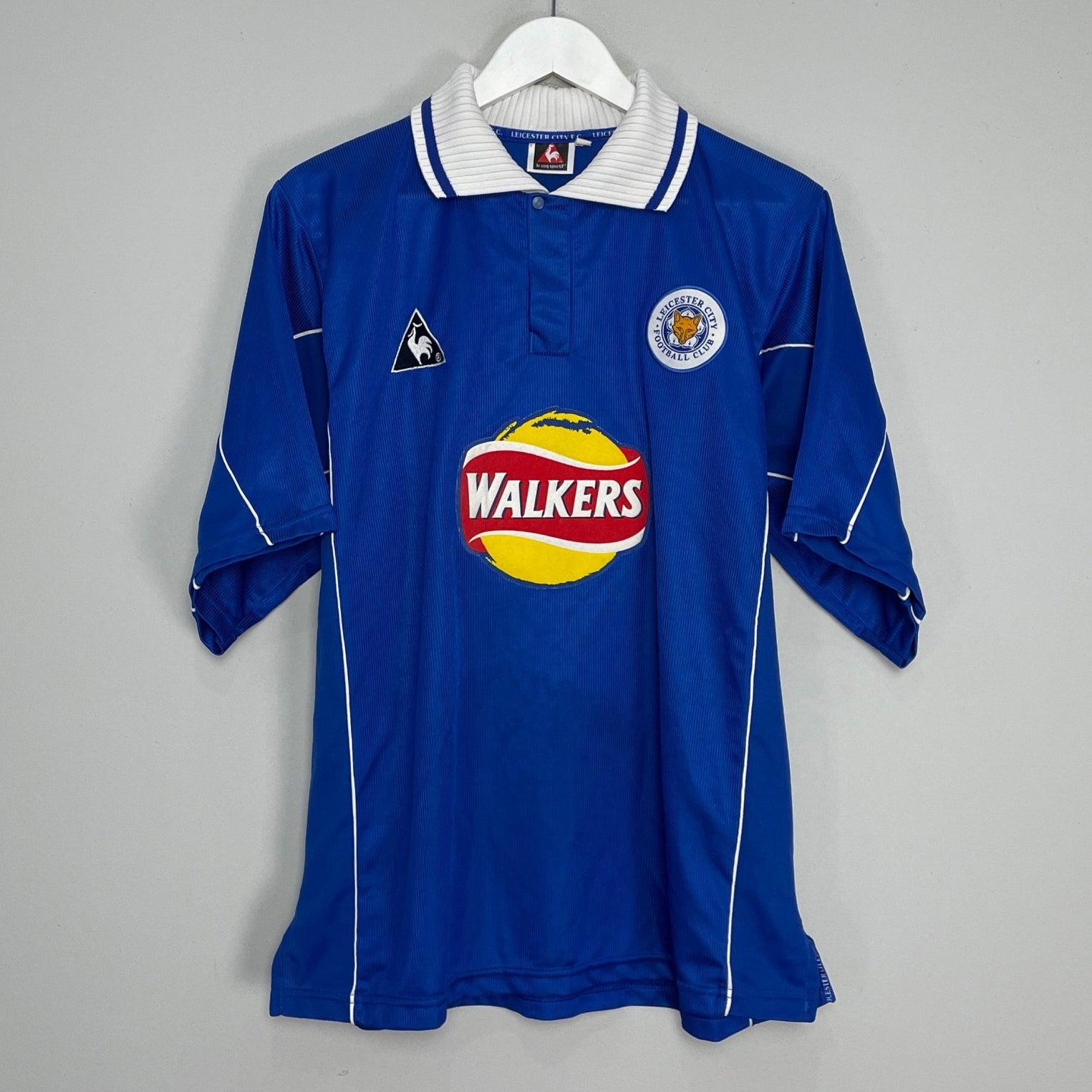 Shop 2000/01 LEICESTER CITY HOME SHIRT (L) LE COQ SPORTIF, classic football shirts, vintage football shirts & retro soccer jerseys at Cult Kits