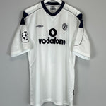 Shop 2000/01 MANCHESTER UNITED BECKHAM #7 C/L AWAY SHIRT (XL) UMBRO, classic football shirts, vintage football shirts & retro soccer jerseys at Cult Kits